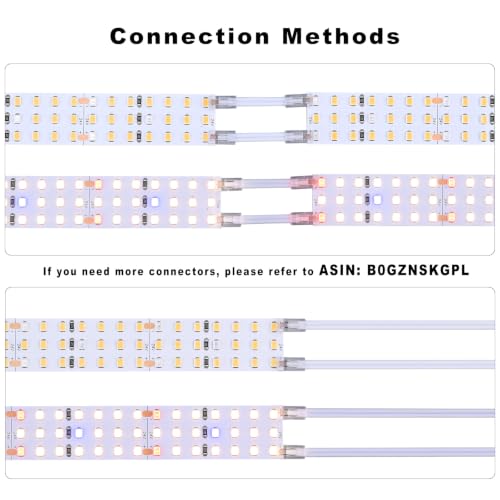 16.4FT LED Plant Grow Light, 2100LEDs Full Spectrum Grow Lamp with High PPFD, 24V 120W Cuttable Plants Growing Light Strip Flexible Self Adhesive for Seedlings Veg Flower - size: 16.4FT