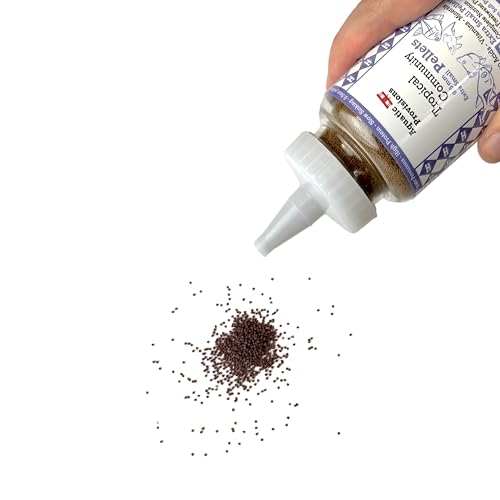 Aquatic Provisions Extra Small Fish Food Pellets 4.23 oz, Sinking 0.5mm Size, High Protein, for Tropical Community Aquariums
