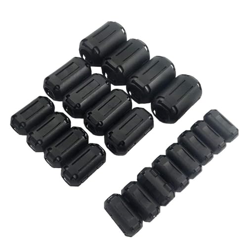 Clip-on Ferrite Choke Core 20 Pcs - Ferrite Bead RFI EMI Noise Suppressor