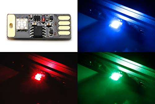 iJDMTOY USB Mini LED Car Interior Ambient Atmosphere Accent Lighting Kit - color: RGB
