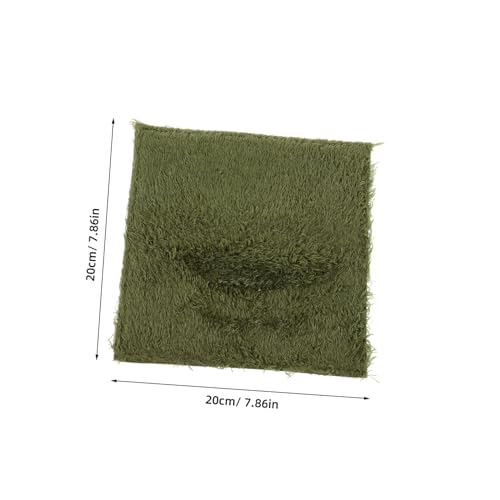Reptile Carpet Mat for Tortoises and Snakes Washable Terrarium Liner Moisture Retaining Faux Grass Bedding for Reptile Habitats and Enclosures - size: 20.00X20.00X0.50CM