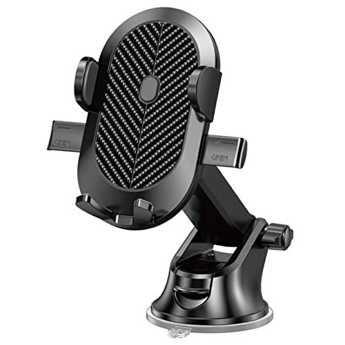 Phone Holder Car Universal Car Phone Holder Automobile Accessories Dashboard [Military-Grade Suction & Stable Clip] Air Vent Windshield Phone Mount Fit for iPhone Android Smartphones