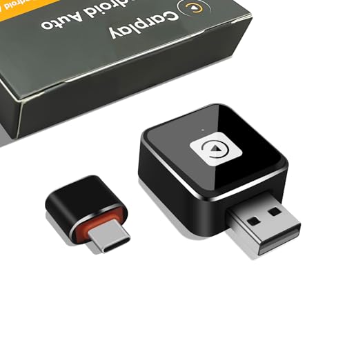 Mini Wireless CarPlay Adapter for iPhone, USB-A to USB-C Adapter
