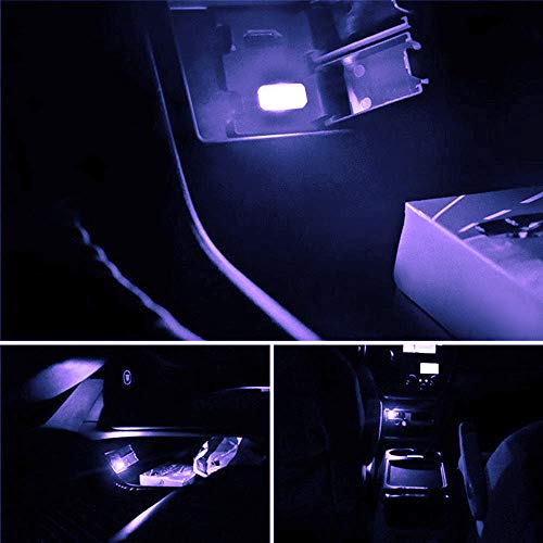 iJDMTOY USB Mini LED Car Interior Ambient Atmosphere Accent Lighting Kit - color: Pink