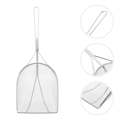 Abaodam Reptile Sand Shovel Stainless Steel Sifter with Fine Mesh for Terrarium Substrate Cleaning and Waste Removal, Sturdy Sand Scoop for Tortoise, Lizard, Gecko, and Snake Habitat