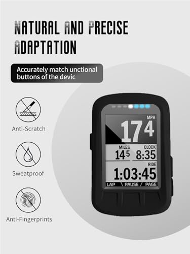 Case for Wahoo ELEMNT Bolt V1 GPS Cycling/Bike Computer (Black) - color: Black