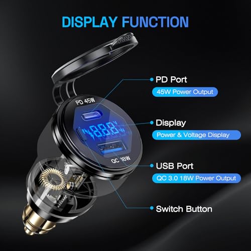 Din Hella Plug to USB Charger Adapter for 12V-24V BMW Triumph Tiger Ducati