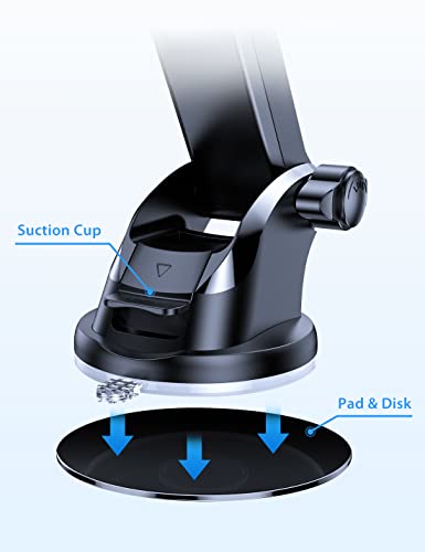 VICSEED 3M VHB Sticky Adhesive Pad Replacement for Dashboard/Dash Cam Suction Cup Mount, 80 mm/3.15" Circle Double Sided