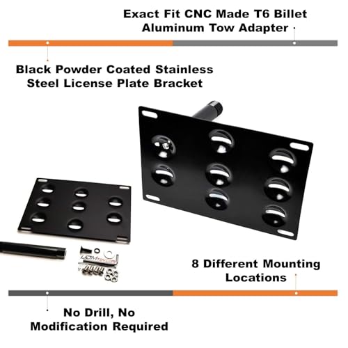 iJDMTOY Tow Hook License Plate Mounting Kit for MINI 2010-16 R60 Countryman