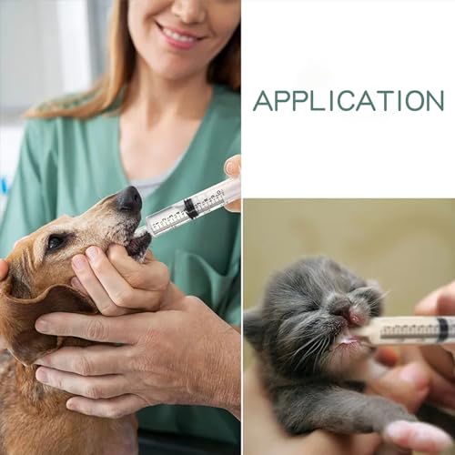 10pcs Plastic Pet Feeding Syringe with Silicone Curved Tip, 4.7inch/12cm Soft Feeding Tubes for Small Dogs, Birds, Cats, Puppy, Kitten, 12ml