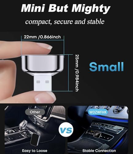 Wireless CarPlay Adapter & Android Auto Dongle, Fast Auto-Connect, Compact Plug & Play Wireless CarPlay Converter for iPhone & Android, USB/USB-C, No Delay, Seamless Reconnection (Black)