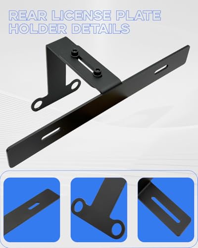for Jeep Spare Tire License Plate Relocation Bracket Holder Compatible with 2007-2021 Jeep Wrangler JK JKU JL JLU, Black - size: For Jeep JK JL Spare Tire