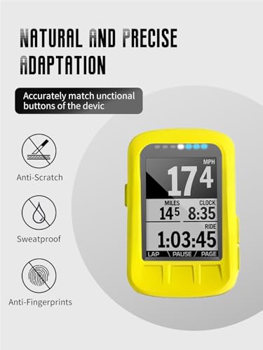 Case for Wahoo ELEMNT Bolt V1 GPS Cycling/Bike Computer (Yellow) - color: Yellow