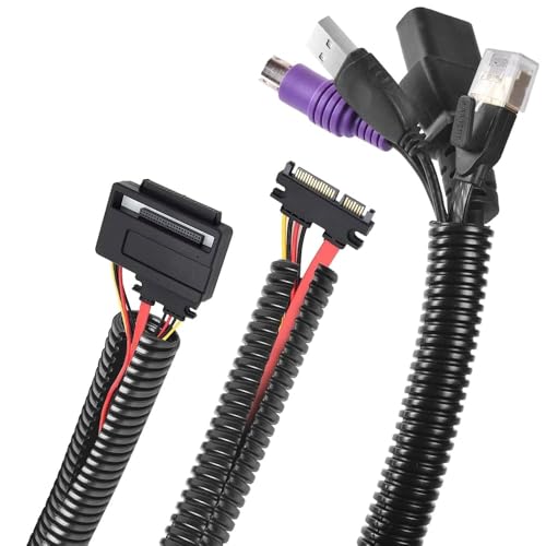 100 Feet 1/8" 3mm Split Wire Loom Conduit Polyethylene Tubing Black Color Sleeve Tube
