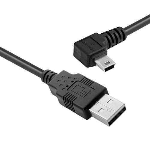 chenyang Mini USB Cable USB 2.0 Male to Mini USB 5 Pin Male 90 Degree Left Angled Charging Data Transfer Extension Cable 3M - color: Left Angled, size: 3M
