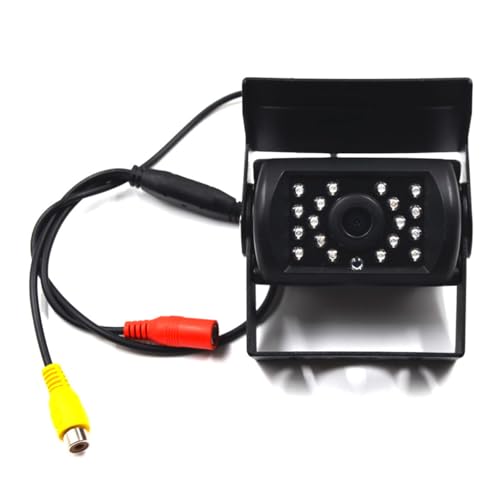 12V-24V Rearview Backup Camera w/ 15M AV Cable & 18 IR LEDs Night Vision