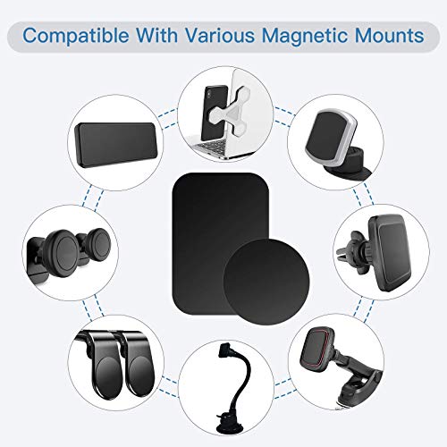 OWLKELA 10 Pcs Mount Metal Plate, Black - color: Black