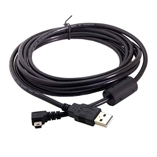 chenyang Mini USB Cable USB 2.0 Male to Mini USB 5 Pin Male 90 Degree Left Angled Charging Data Transfer Extension Cable 3M - color: Left Angled, size: 3M