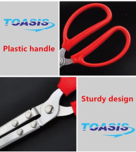 Toasis Stainless Steel Crabbing Tongs for Live Crabs Eels (Straight Tip) - style: Straight Tip