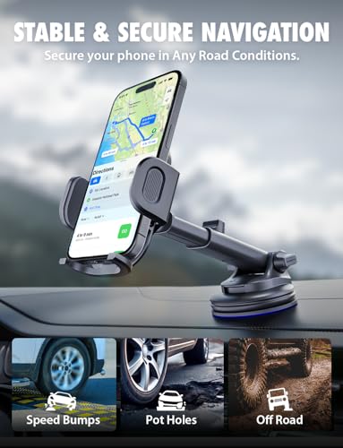 Bracketron TripGrip 2.0 Car Phone Holder, Dash & Window, Suction Cup, 360°