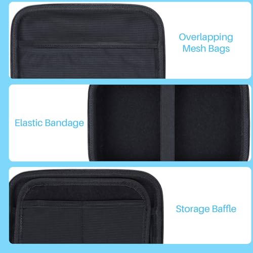 Lebakort Hard Case Compatible with 5-7 Inch Garmin RV 780/785 RV Cam 795 dezl OTR700/OTR710/OTR610/ DriveSmart 76/65/61/66/55/ Drive 51/52/53 Garmin GPS Navigator - size: for 5-7 inch GPS