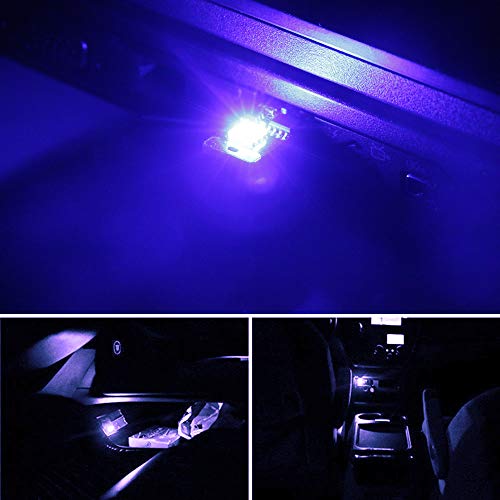 iJDMTOY USB Mini LED Car Interior Ambient Atmosphere Accent Lighting Kit - color: RGB