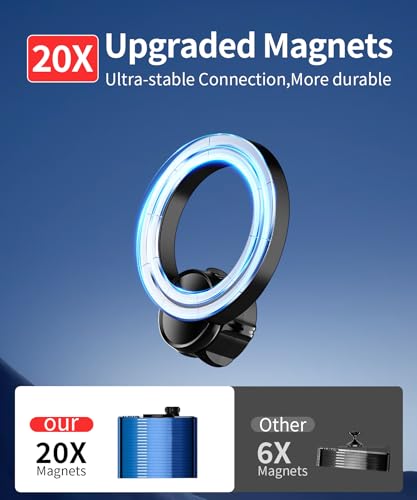 Car Phone Holder for Mazda CX-5 2017-2020 Accessories 7"Screen Magsafe Clip - size: for 2017-2020 Mazda CX-5 (7-Inch screen only)