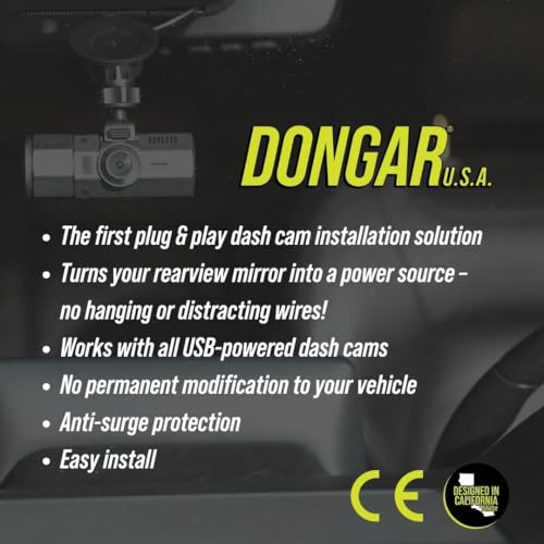 Dongar Classic Dashcam Integration USB-C Power Adapter (DCA-10G)