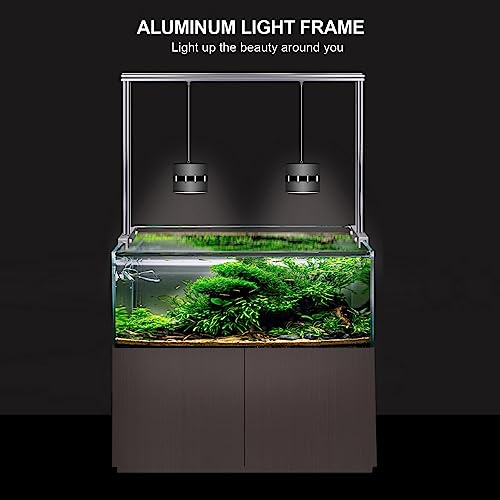 Luocute Reptile Lamp Stand, Adjustable Aluminum Alloy Hanging Light Holder, for Tank Aquarium Terrarium Bearded Dragon Snake