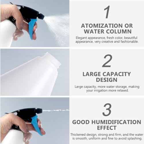 NUOBESTY 3pcs 500ml Reptile Watering Sprayers Mist Humidifier Watering Cans for Indoor Terrariums and Gardening Use