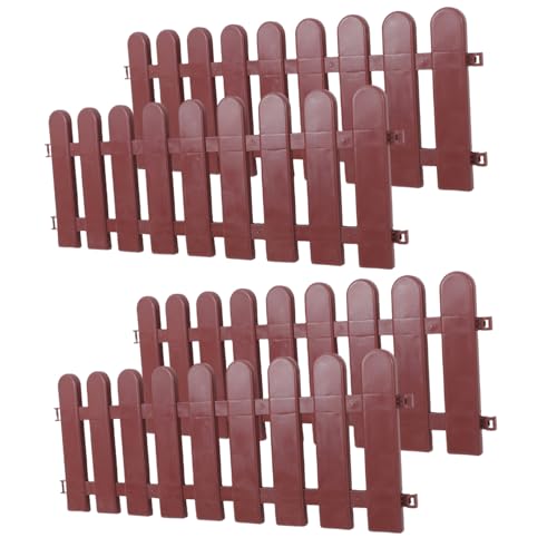 4pcs Outdoor Tortoise Enclosure: Pet Playpen Animal Barrier Fence Decorative Garden Fence Panel for Reptiles Pets Small Animals Outdoor Yard Landscape Patio