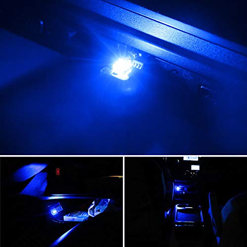 iJDMTOY USB Mini LED Car Interior Ambient Atmosphere Accent Lighting Kit - color: RGB