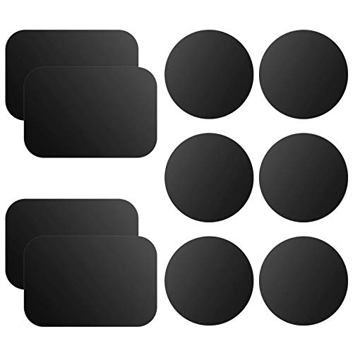 OWLKELA 10 Pcs Mount Metal Plate, Black - color: Black