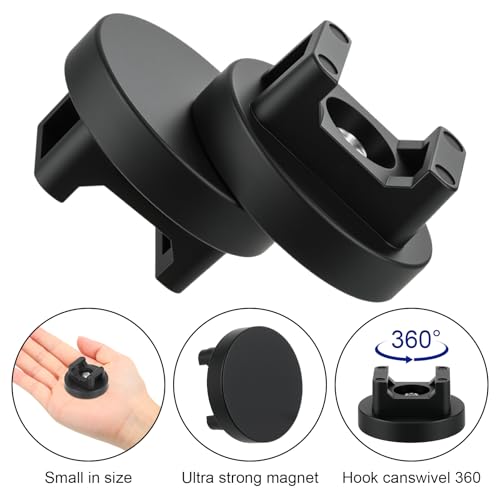 Yookeer 15 Pcs Magnetic Zip Tie Mount Cable Clips Black, 31 mm - size: 31 mm