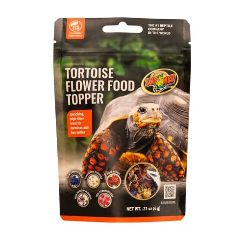 Zoo Med Tortoise & Box Turtle Flower Food Topper 0.21 oz. - size: 0.21 Ounce (Pack of 1)