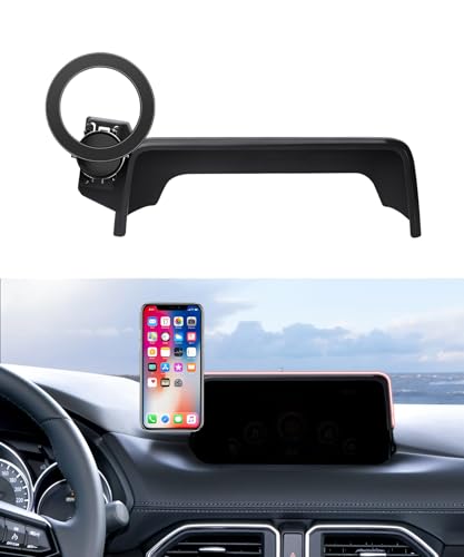 Car Phone Holder for Mazda CX-5 2017-2020 Accessories 7"Screen Magsafe Clip - size: for 2017-2020 Mazda CX-5 (7-Inch screen only)