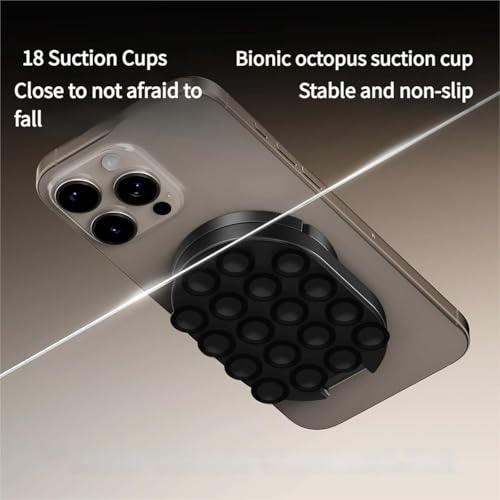 Yaslayp 3-in-1 Magnetic Phone Holder with Suction Cup,360°Rotatable - color: 1PC