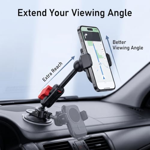 17mm Ball Mount Extension, All-Aluminum Double Ball Adapter - size: 4.33" Length