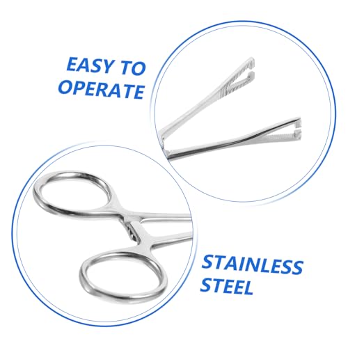 Stainless Steel Reptile Feeding Tongs Grip Long Handle Tweezer Tool for Snakes Lizards and Other Reptiles Terrariums Gentle and Durable Feeding Clamp