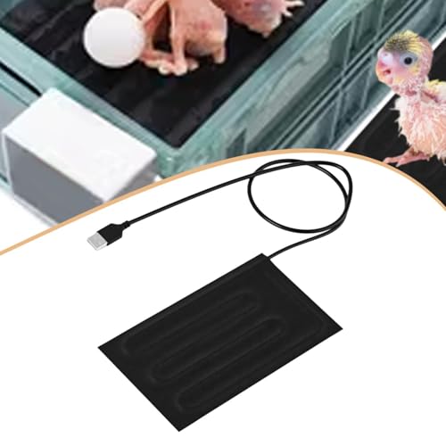 Reptile Heating Pad Pet Warming Mat Electric Blanket Flexible Cushion USB Plug Suitable for pet Terrarium Indoor breeding Living Room, Style A