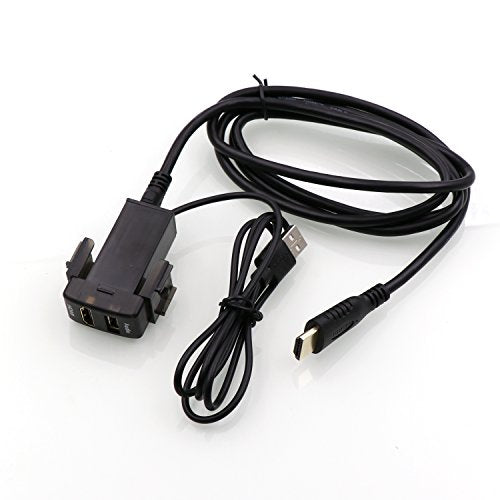Timloon HDMI Socket Mount Cable +USB Audio Input Use for Nissan