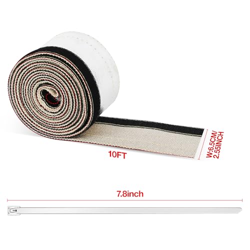 Heat Shroud Sleeve, 1/2” x 10FT Aluminized Fuel Line & Wire Heat Shield - size: 1/2" I.D. x 10FT