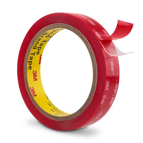 3M Double Sided Tape 0.75" x15.4Ft Clear 4905 Heavy Duty - color: Clear, size: 0.75''×15.4Ft