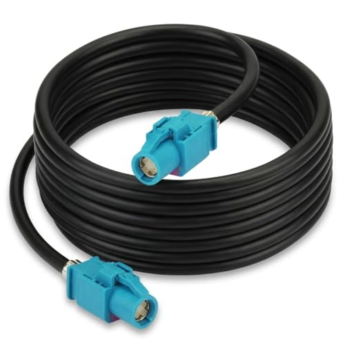FAKRA Z Female to Female 4 Core Universal Video Cable LVDS 535 High Speed Data Wire - Universal Car Rear View Camera Video Lead for various car models - RGB Signal Transmission Adapter (10 ft) - size: 10 Ft