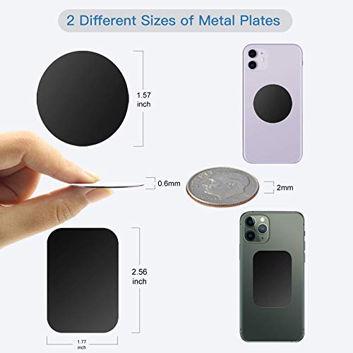 OWLKELA 10 Pcs Mount Metal Plate, Black - color: Black