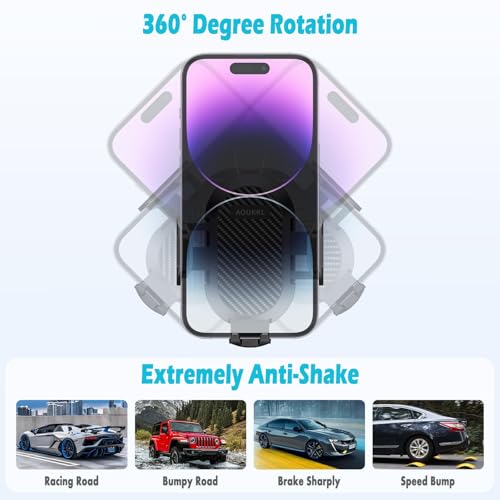 Car Phone Holder Fits for Lexus ES 350 300h 250 2022-2024 Accessories,Thick Cases Friendly,Cell Phone Mount for 4.7-7 in Phones,360 Degree Rotation,Easy to Install - size: ES 350 300h 250 2022-2024