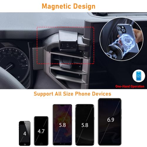 for Toyota Tundra Phone Holder 2022-2024 for Air Vent,Black - size: 22-23 Tundra Phone Holder