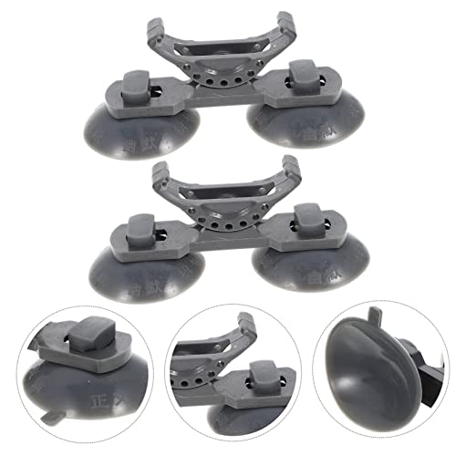 Generic 2pcs Fish Bracket Pump Small Fish Aquarium LED LED Bracket Accessories Terrarium Lamp Hanger for Cz Plastic Grey