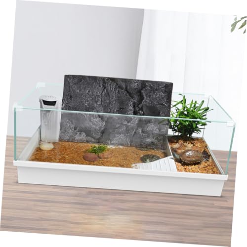 VOSAREA 3D Natural Background Reptile Tank Decoration Panel PVC Reptile Cage Decorative Panel