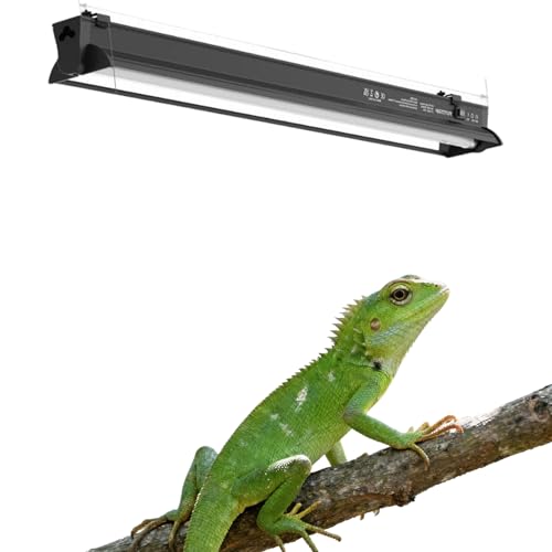 T5 HO UVB Lighting Kit, 8W Terrarium Hood with Detachable Curved Reflector, Desert 10.0 UVB T5 Lamp (8 Watts) - size: 8 Watts